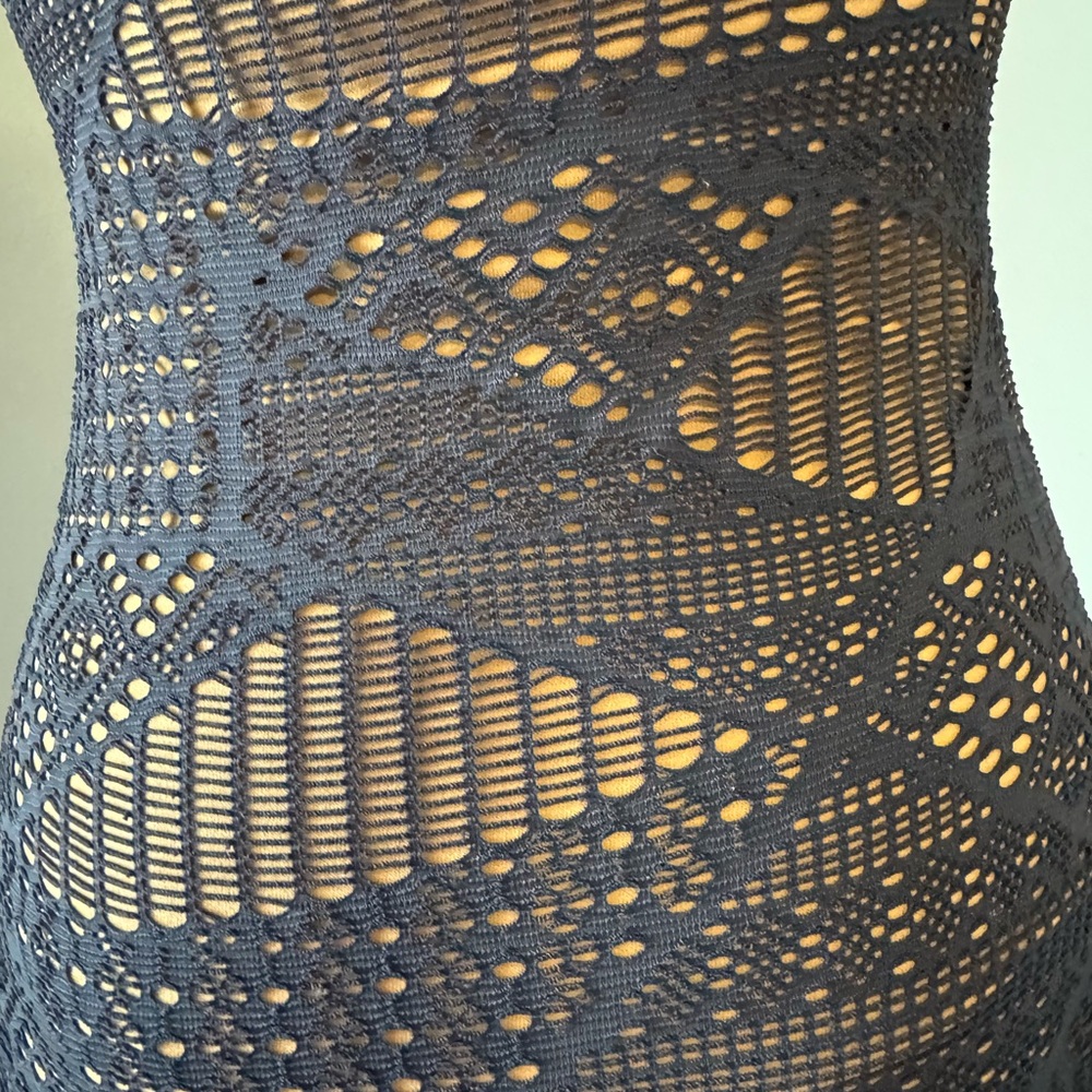 Mossimo Supply Co. Black and Tan Lace Top - Picture 4 of 5
